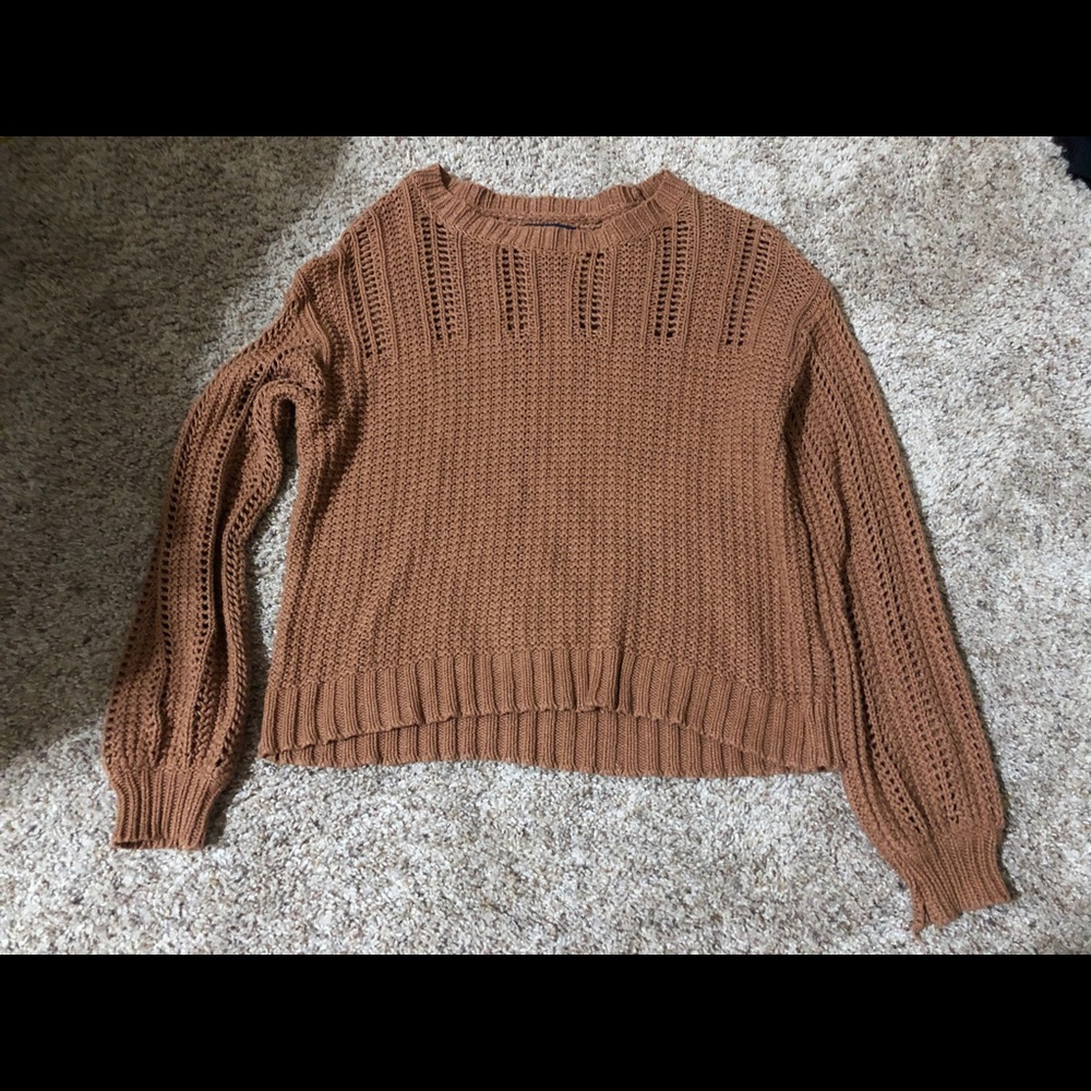 burnt orange sweater